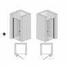 Ronal Sanswiss Solino drzwi prysznicowe 90 cm czarny mat SOL109000607